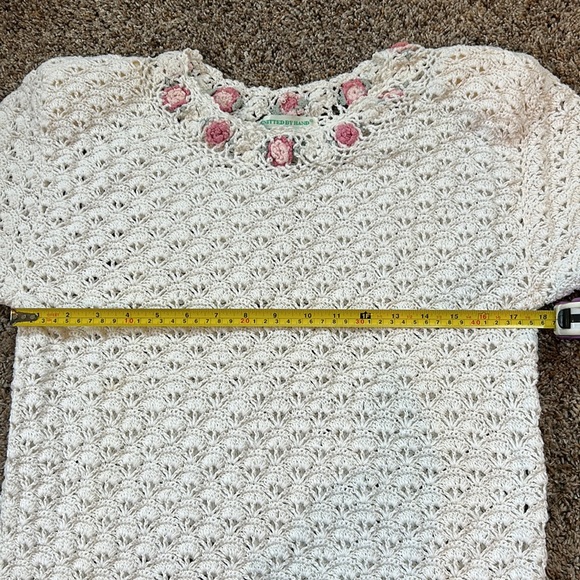 Vintage Colleen’s Collectables Hand Knitted Top sz Medium - Picture 7 of 9